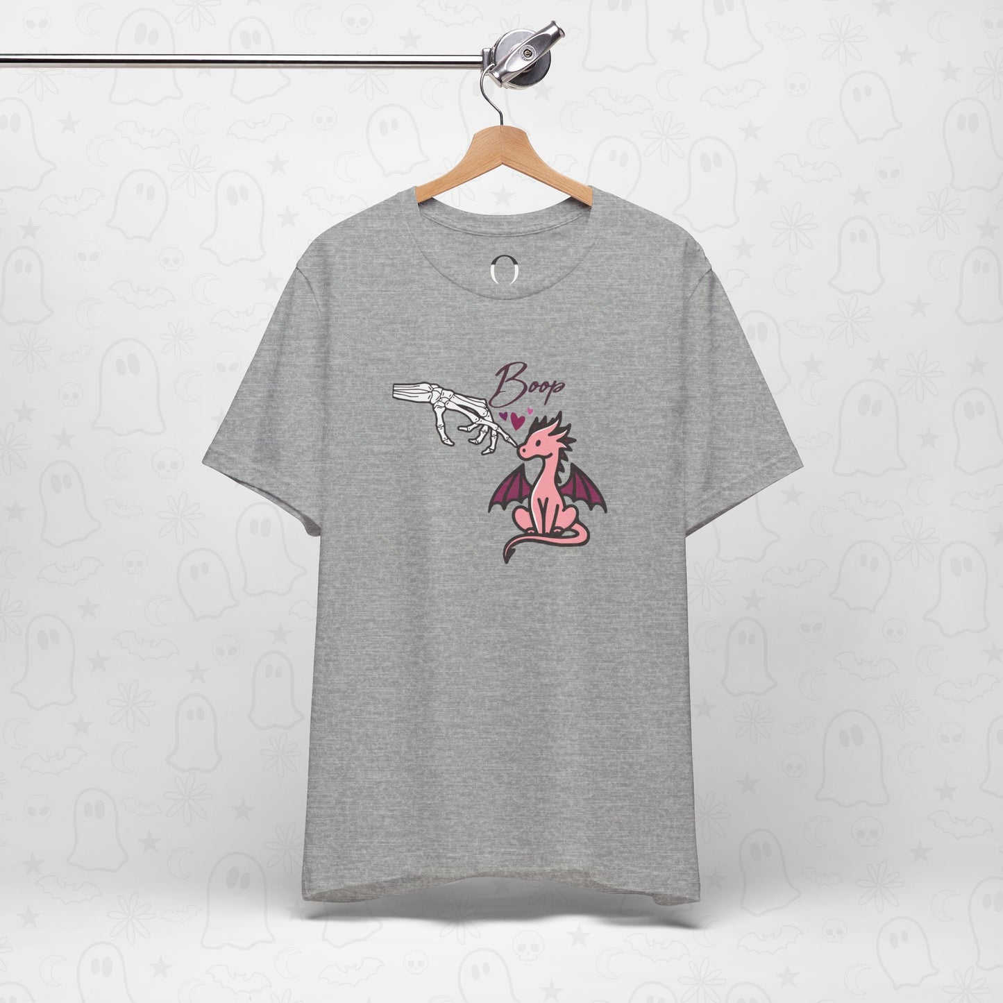 Skeleton Hand Boop Pink Dragon Tee