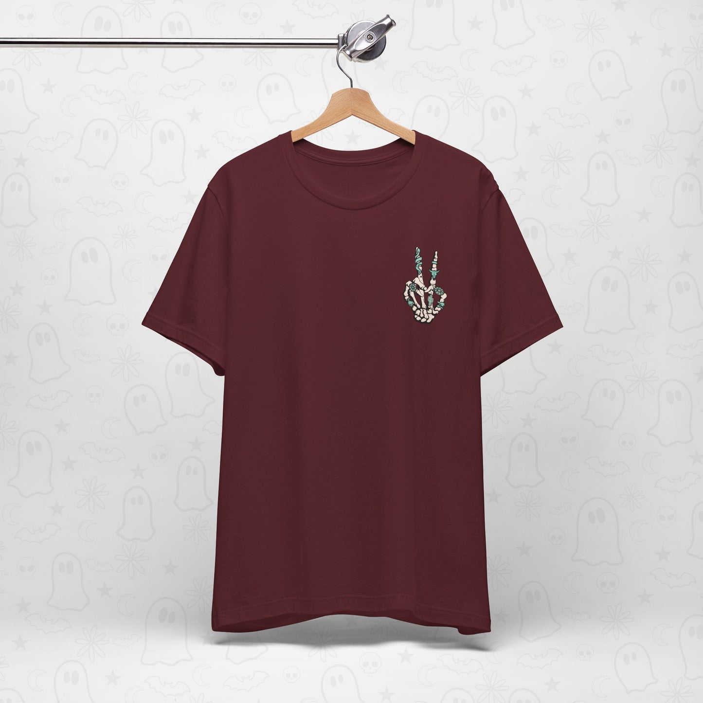 Peace Western Skeleton Hand Shirt