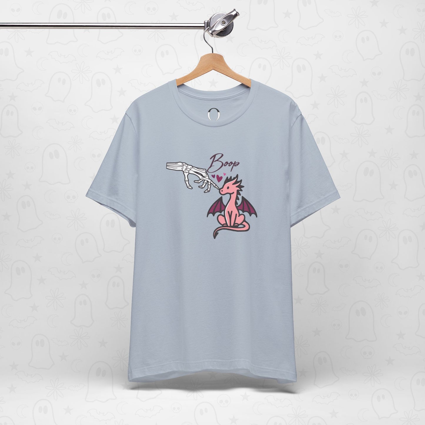 Skeleton Hand Boop Pink Dragon Tee