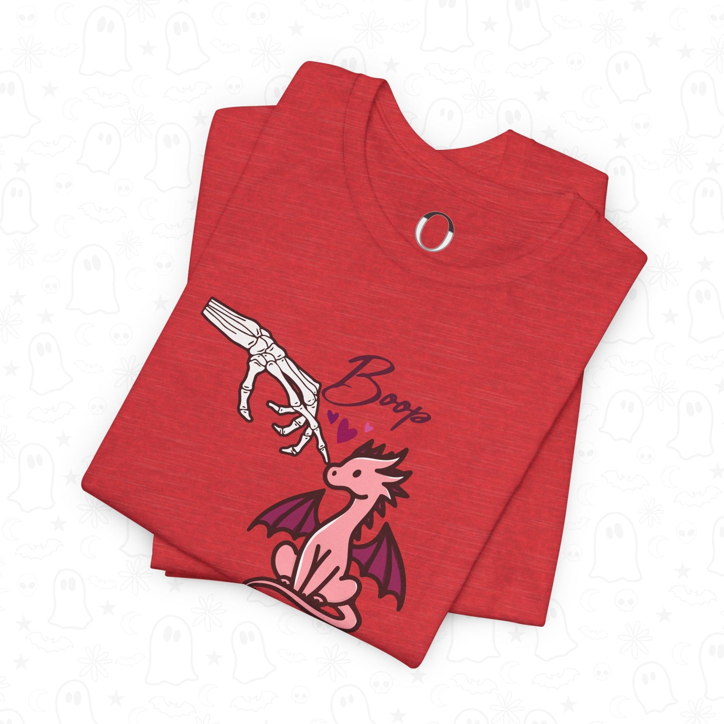 Skeleton Hand Boop Pink Dragon Tee