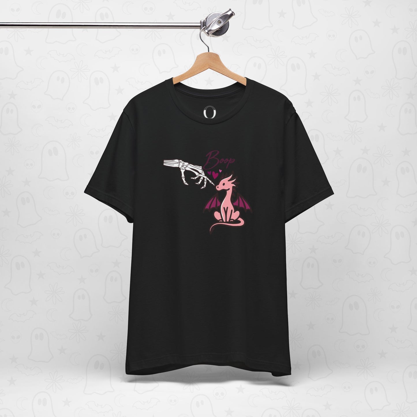 Skeleton Hand Boop Pink Dragon Tee