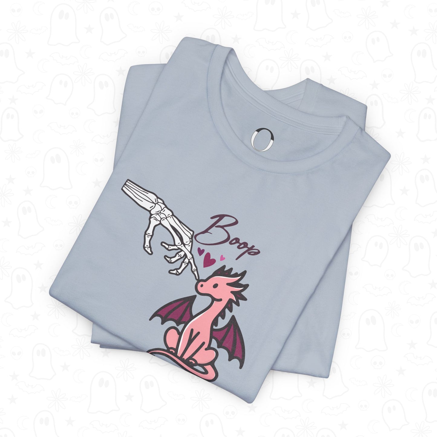 Skeleton Hand Boop Pink Dragon Tee