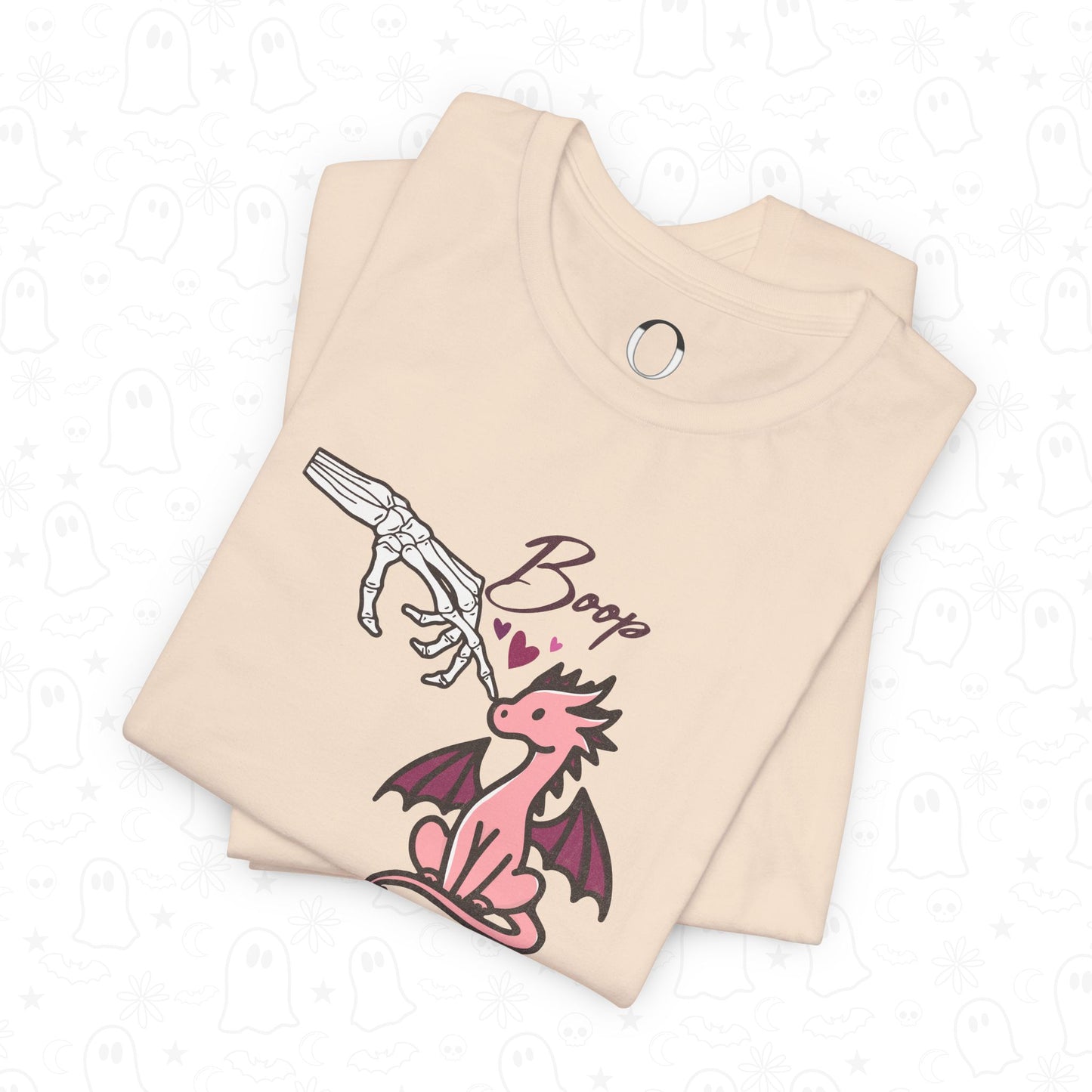 Skeleton Hand Boop Pink Dragon Tee