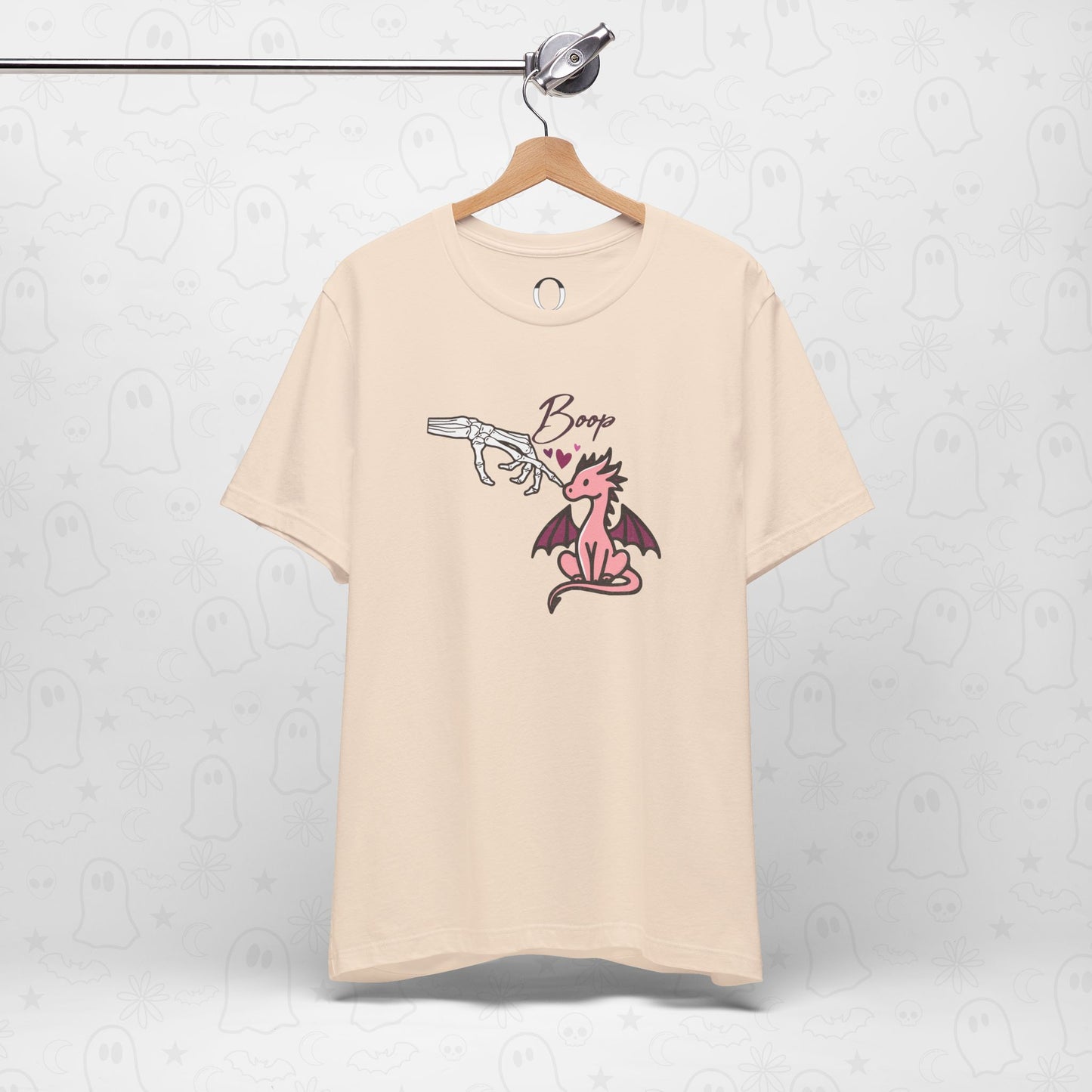 Skeleton Hand Boop Pink Dragon Tee