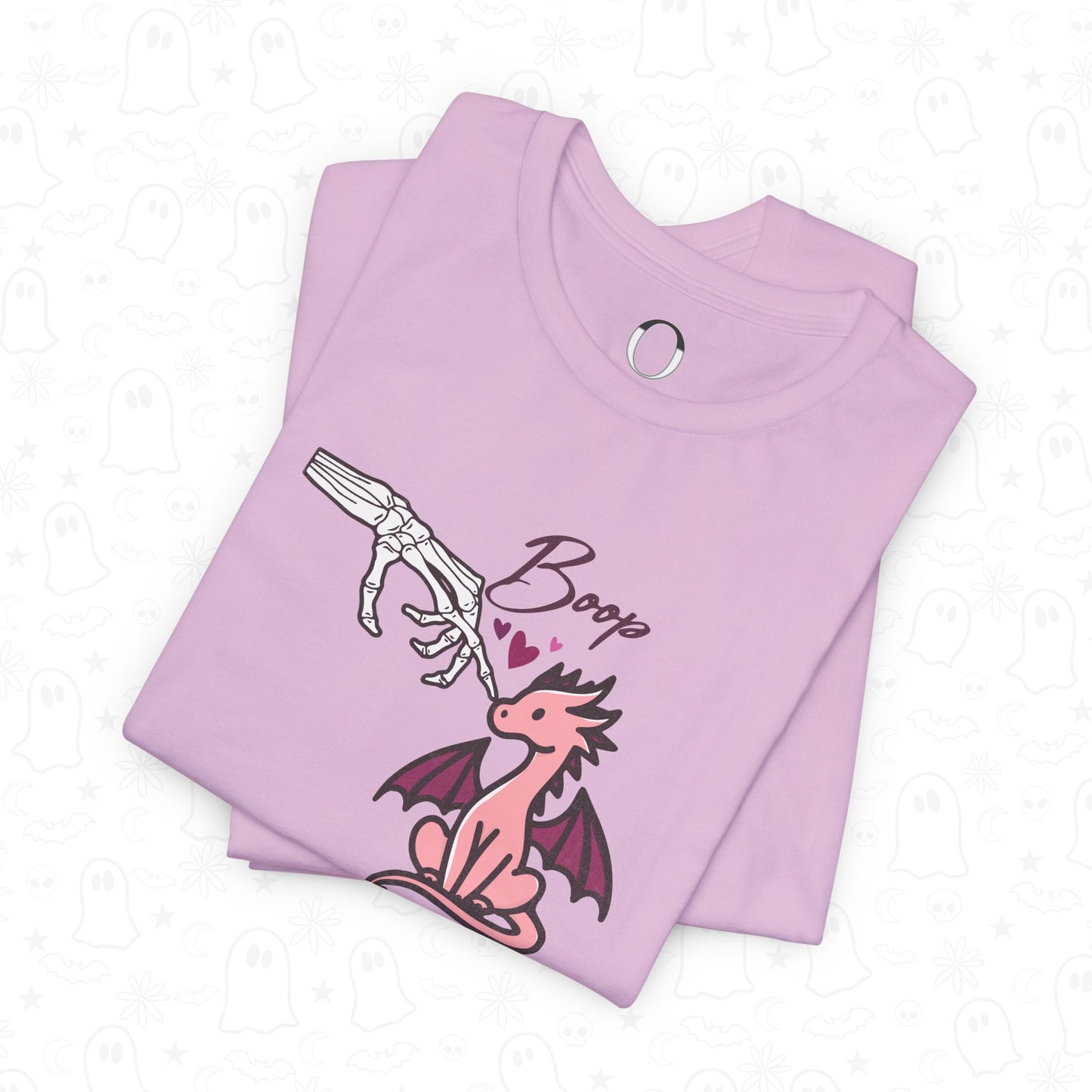 Skeleton Hand Boop Pink Dragon Tee