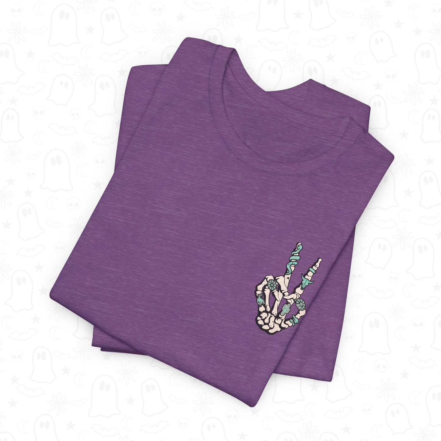 Peace Western Skeleton Hand Shirt