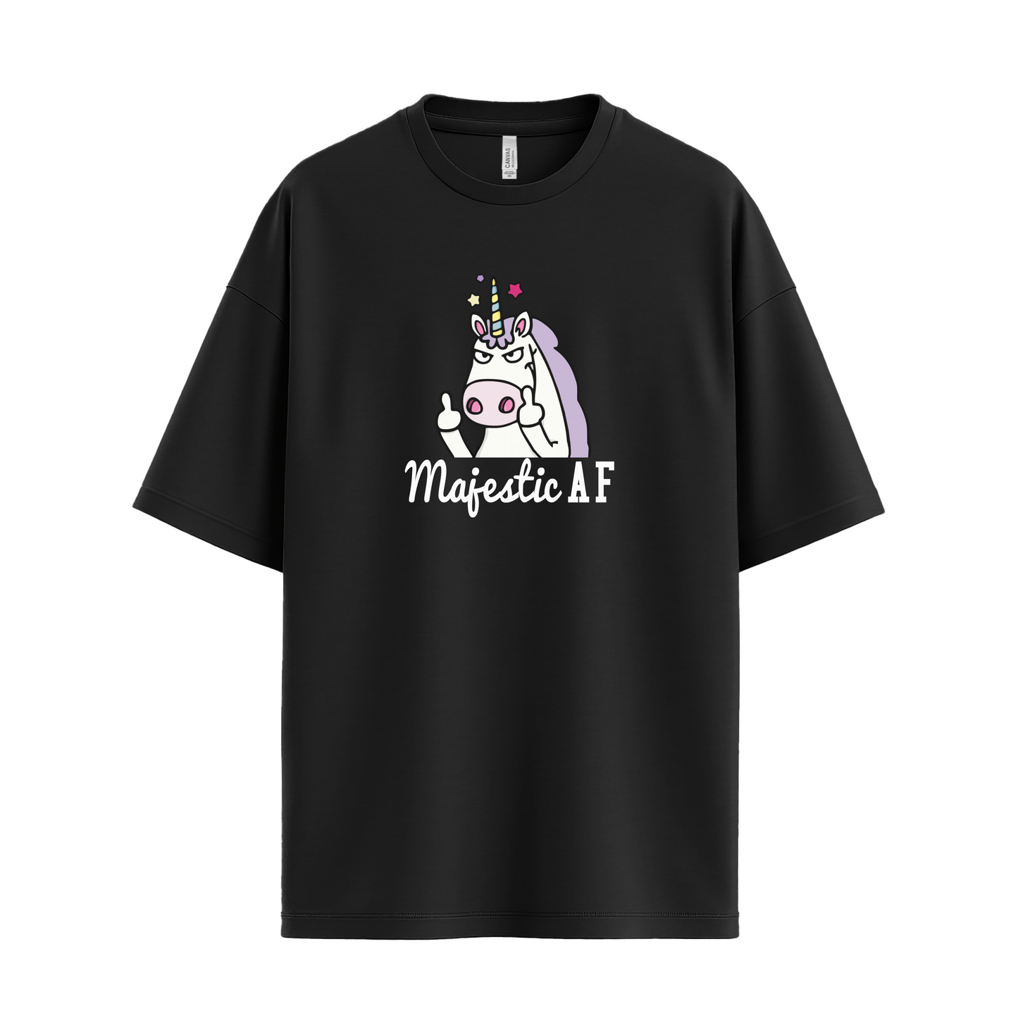 Majestic AF_ Middle Finger Unicorn Tee