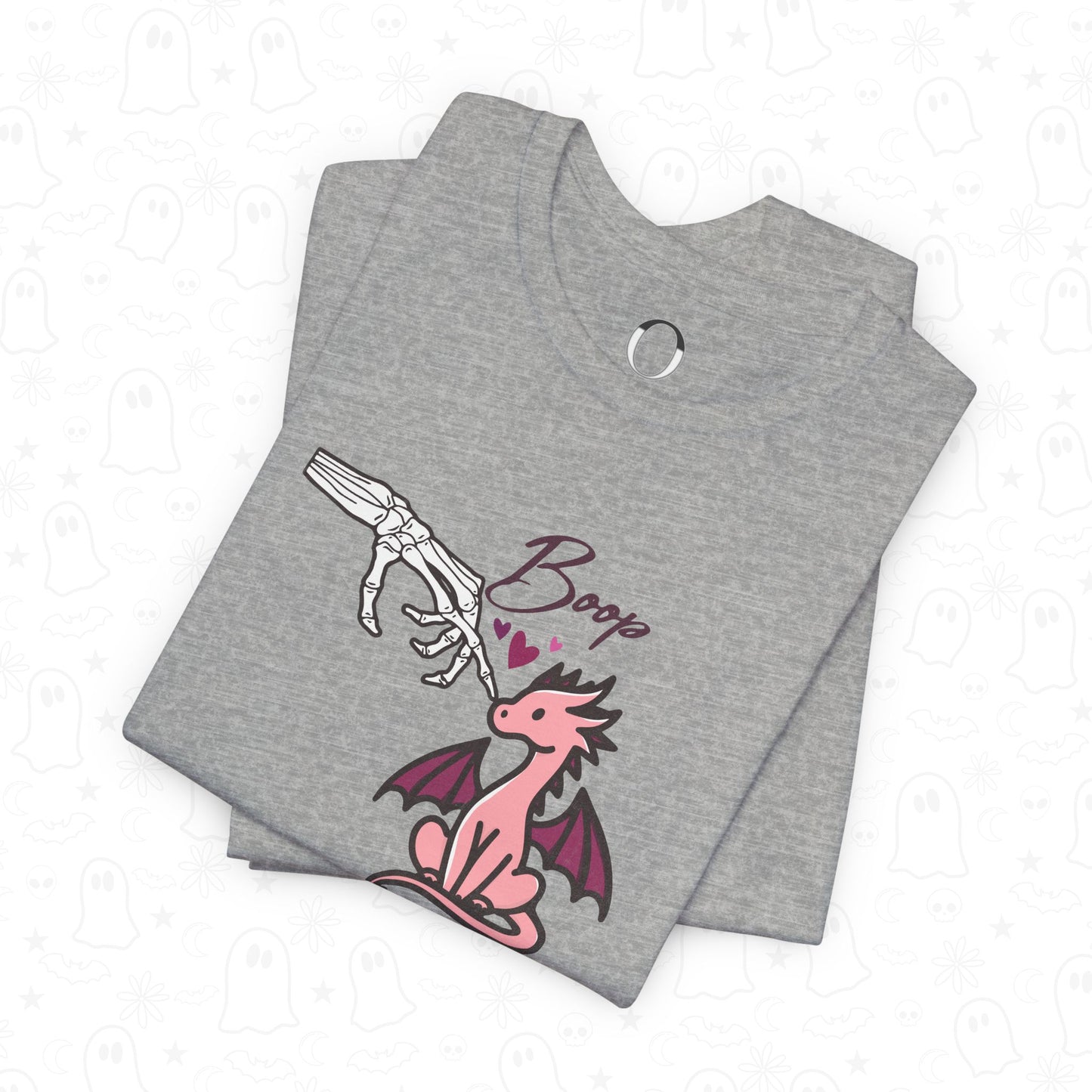 Skeleton Hand Boop Pink Dragon Tee