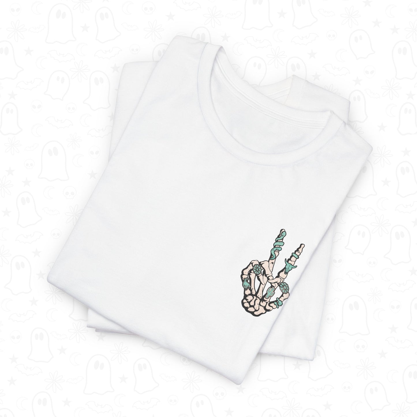 Peace Western Skeleton Hand Shirt