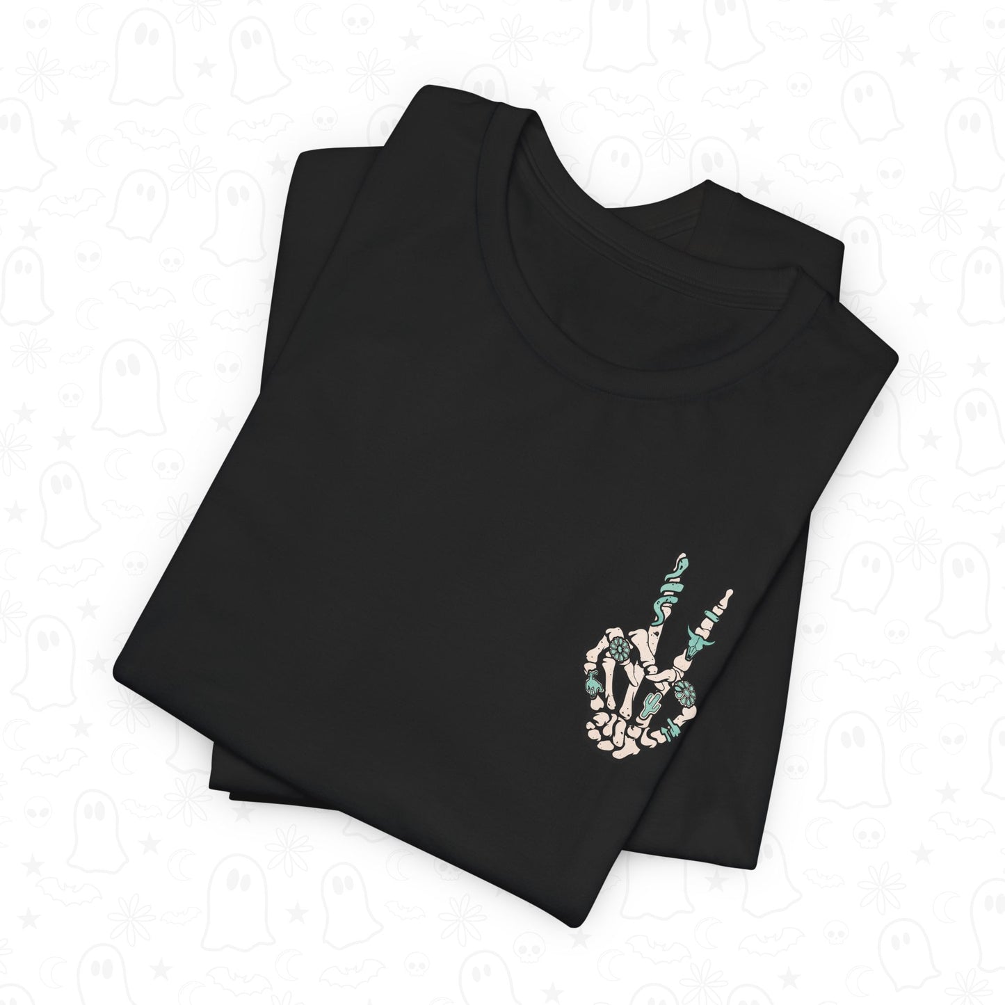 Peace Western Skeleton Hand Shirt