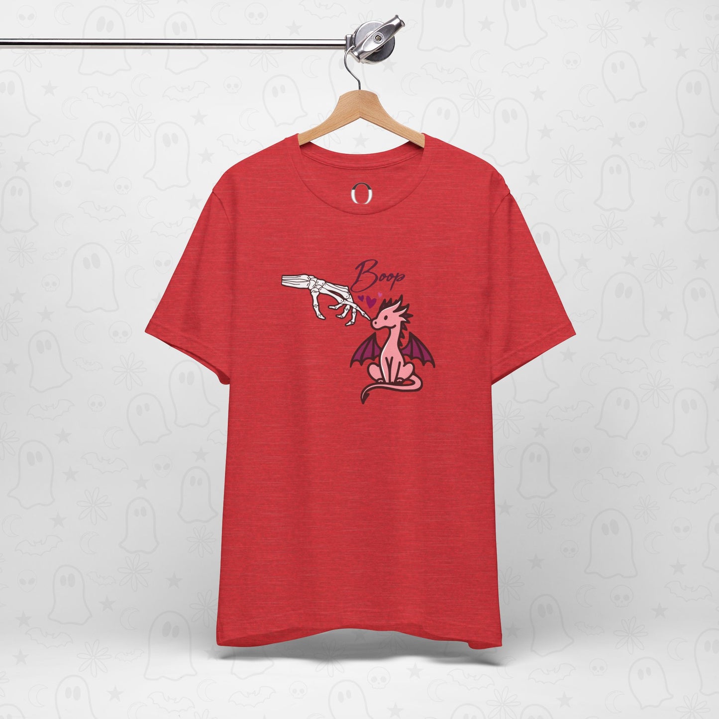 Skeleton Hand Boop Pink Dragon Tee