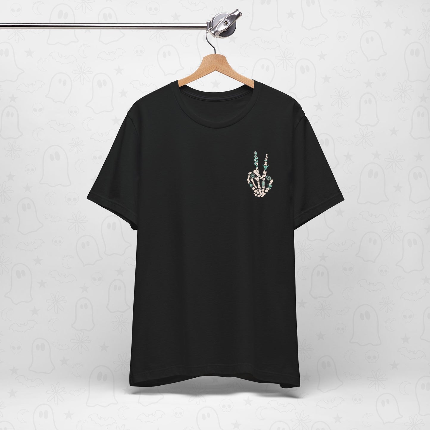 Peace Western Skeleton Hand Shirt