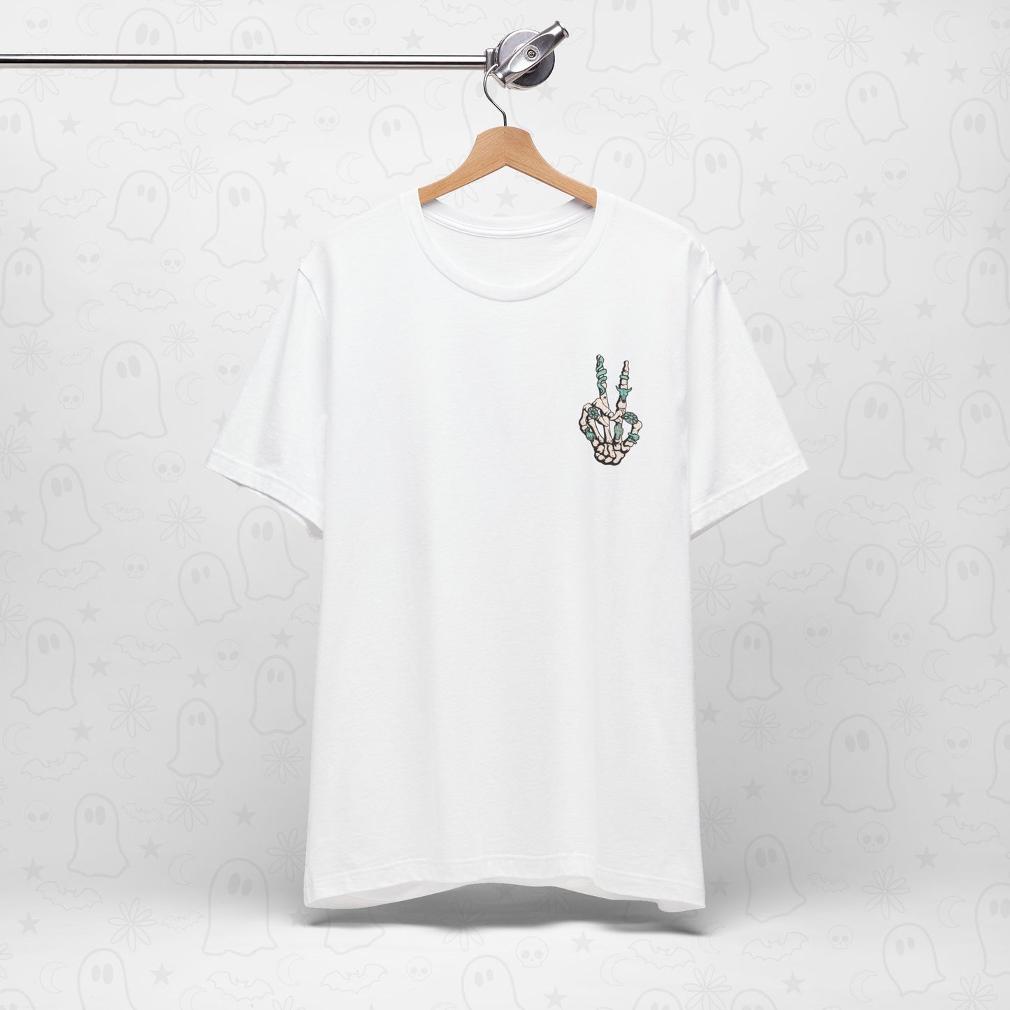 Peace Western Skeleton Hand Shirt