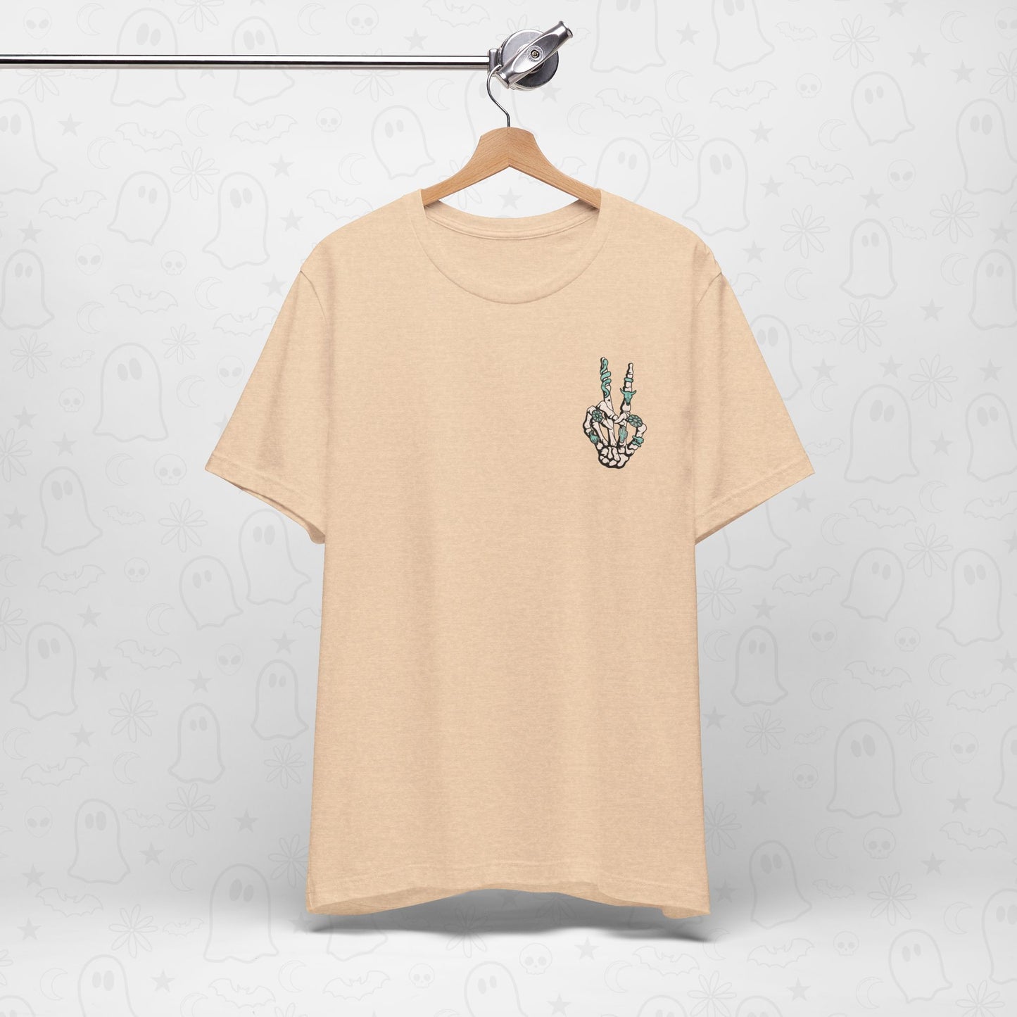 Peace Western Skeleton Hand Shirt