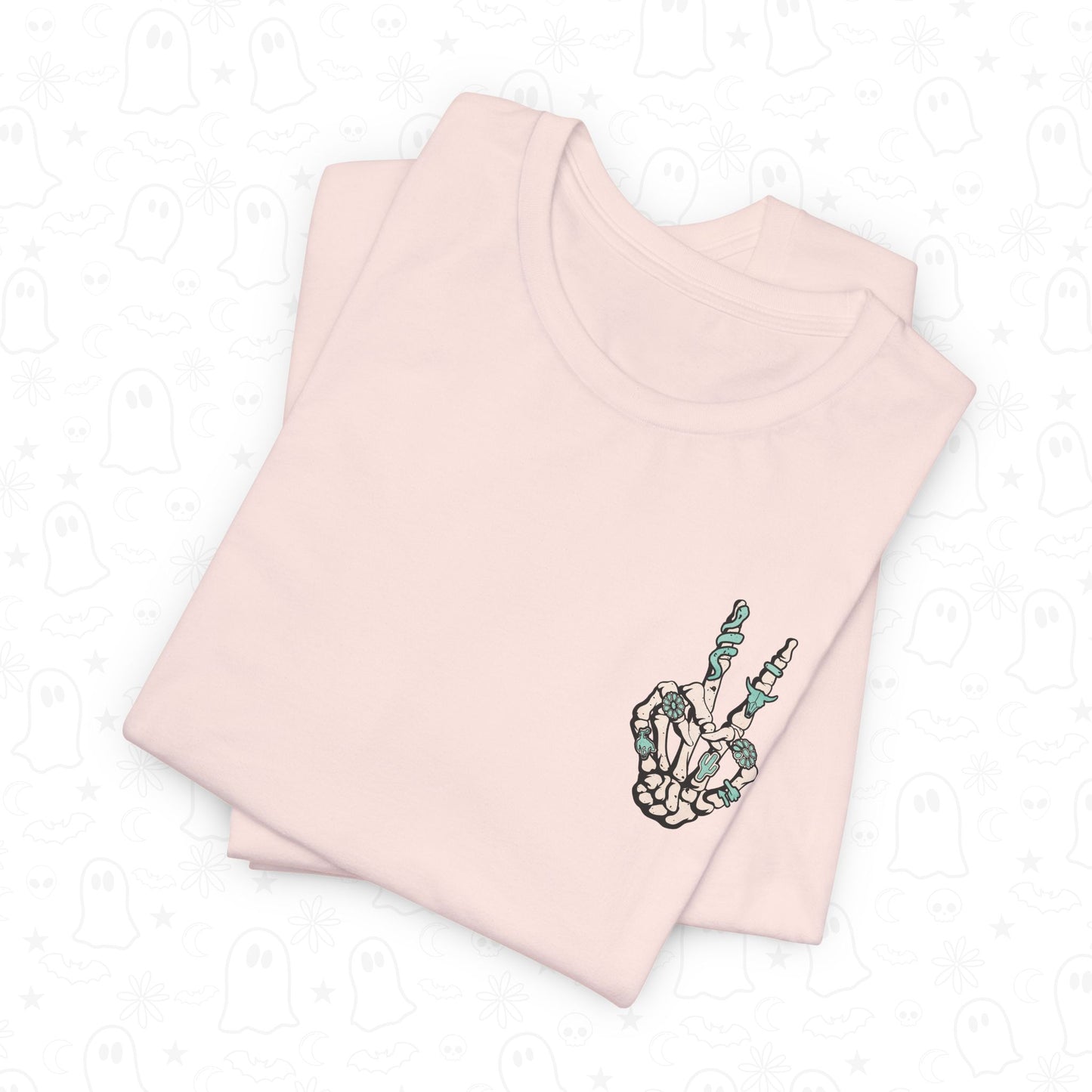 Peace Western Skeleton Hand Shirt