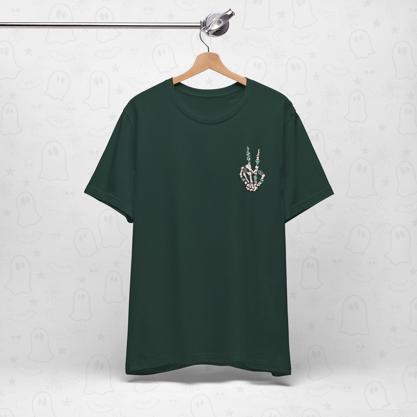 Peace Western Skeleton Hand Shirt