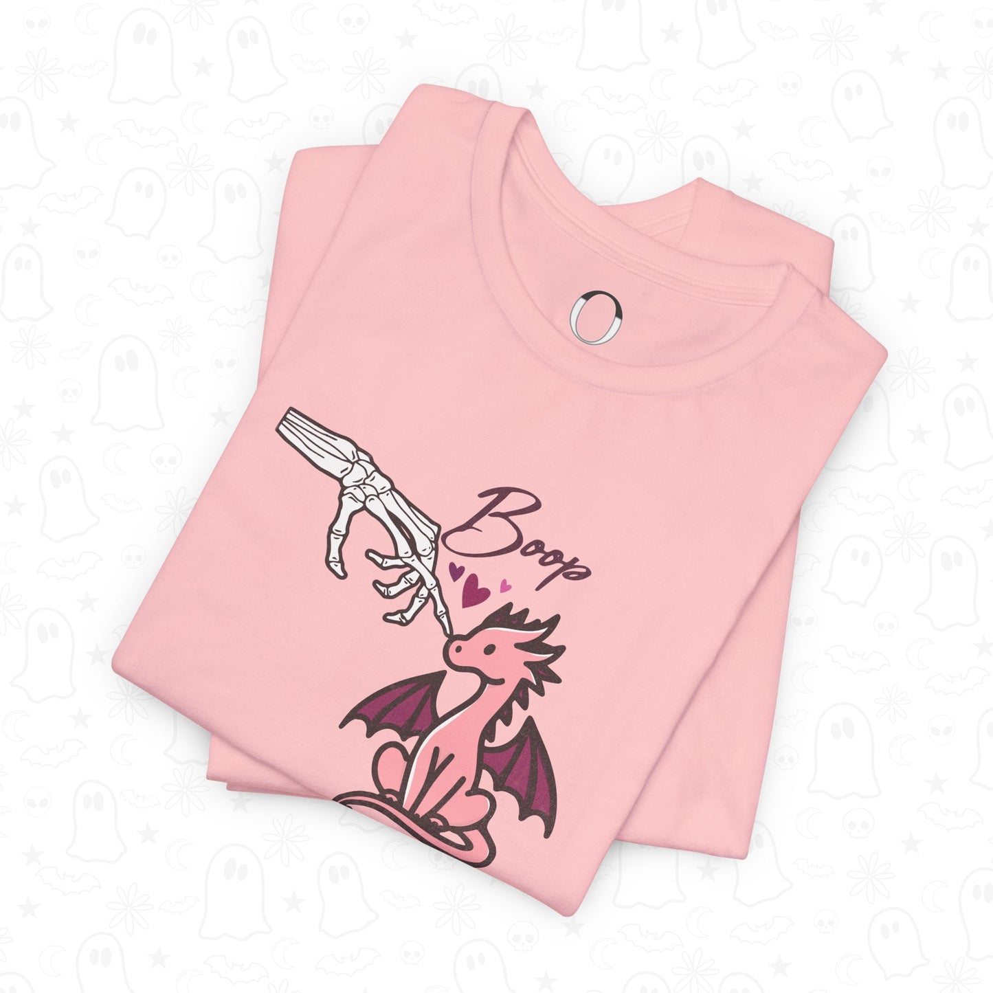 Skeleton Hand Boop Pink Dragon Tee