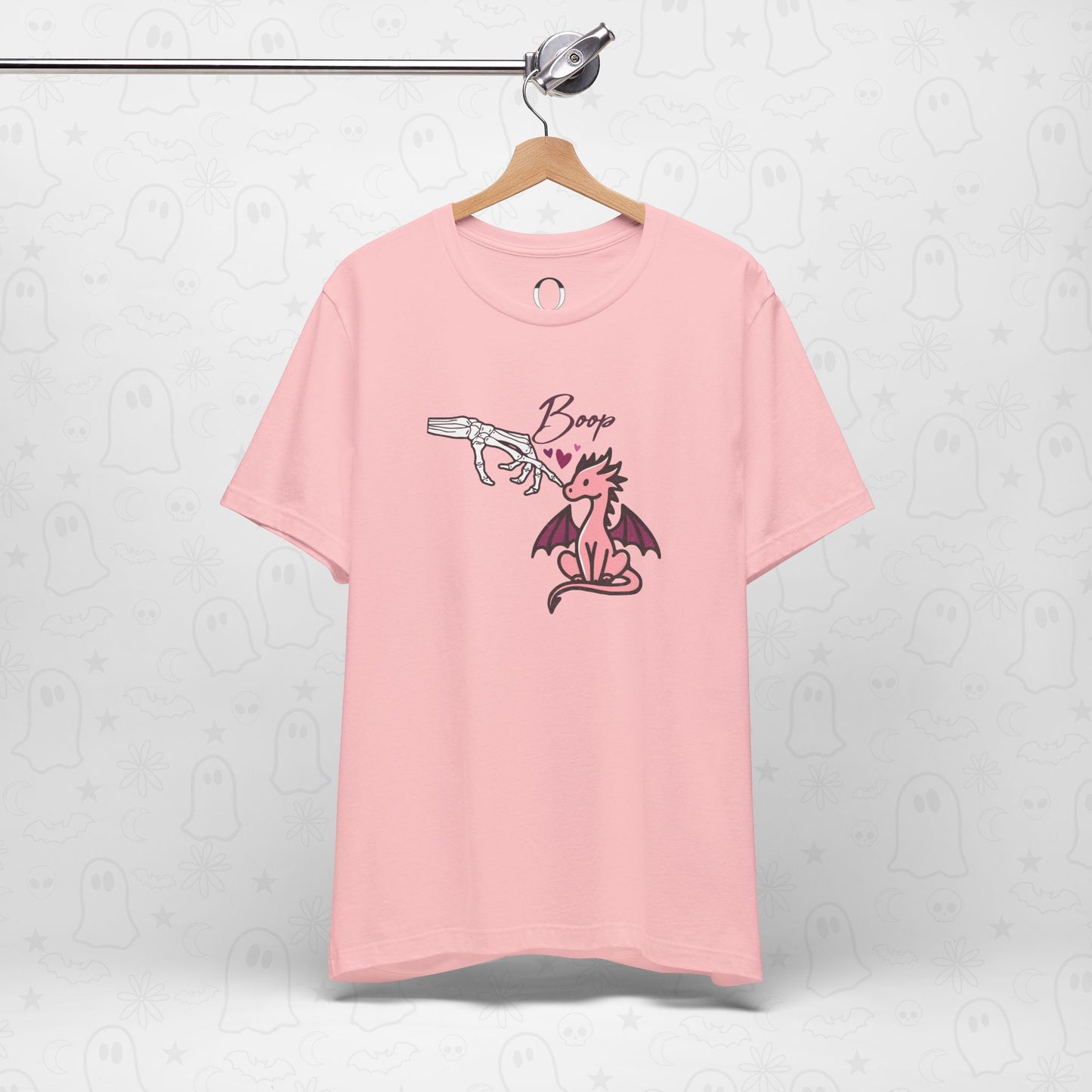 Skeleton Hand Boop Pink Dragon Tee