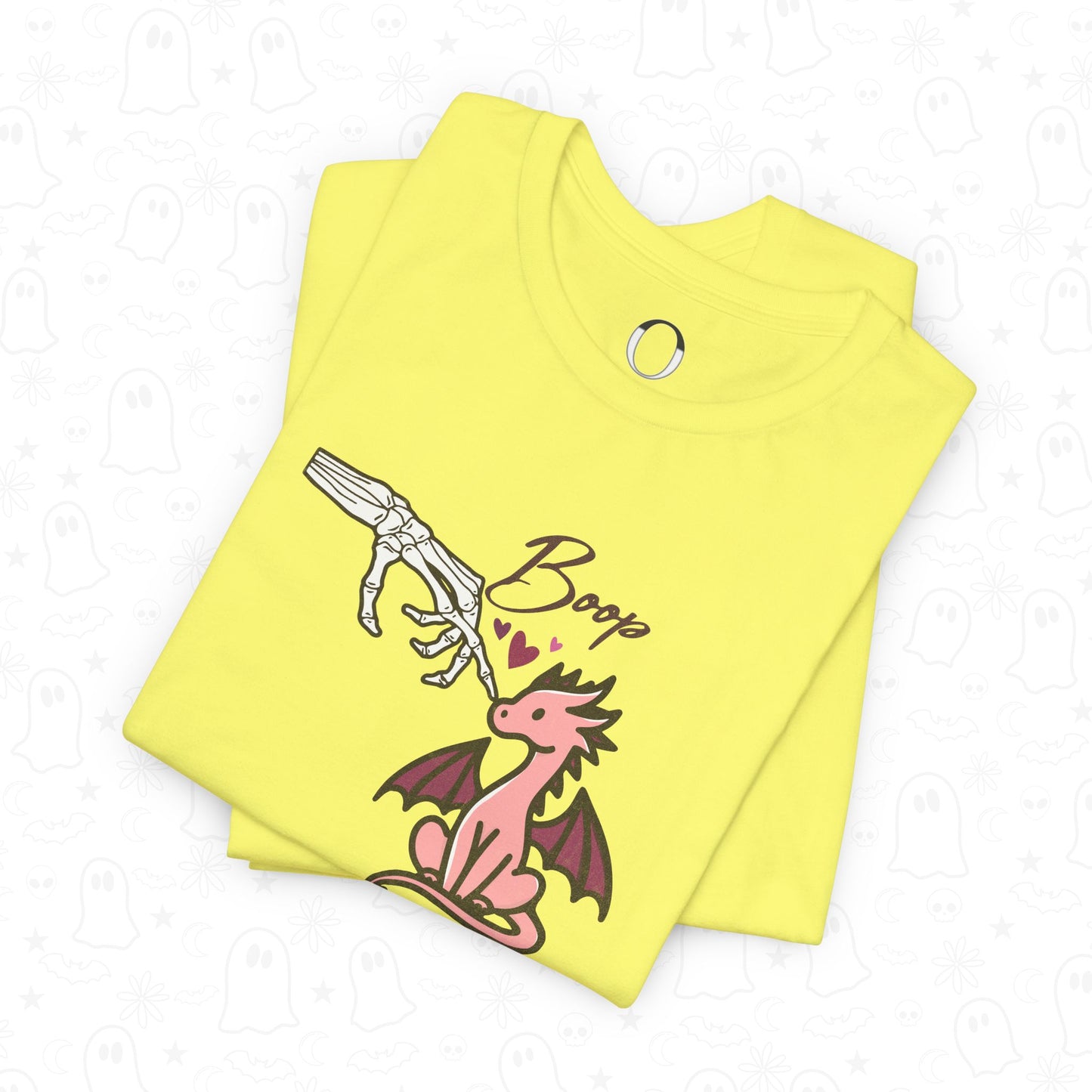 Skeleton Hand Boop Pink Dragon Tee