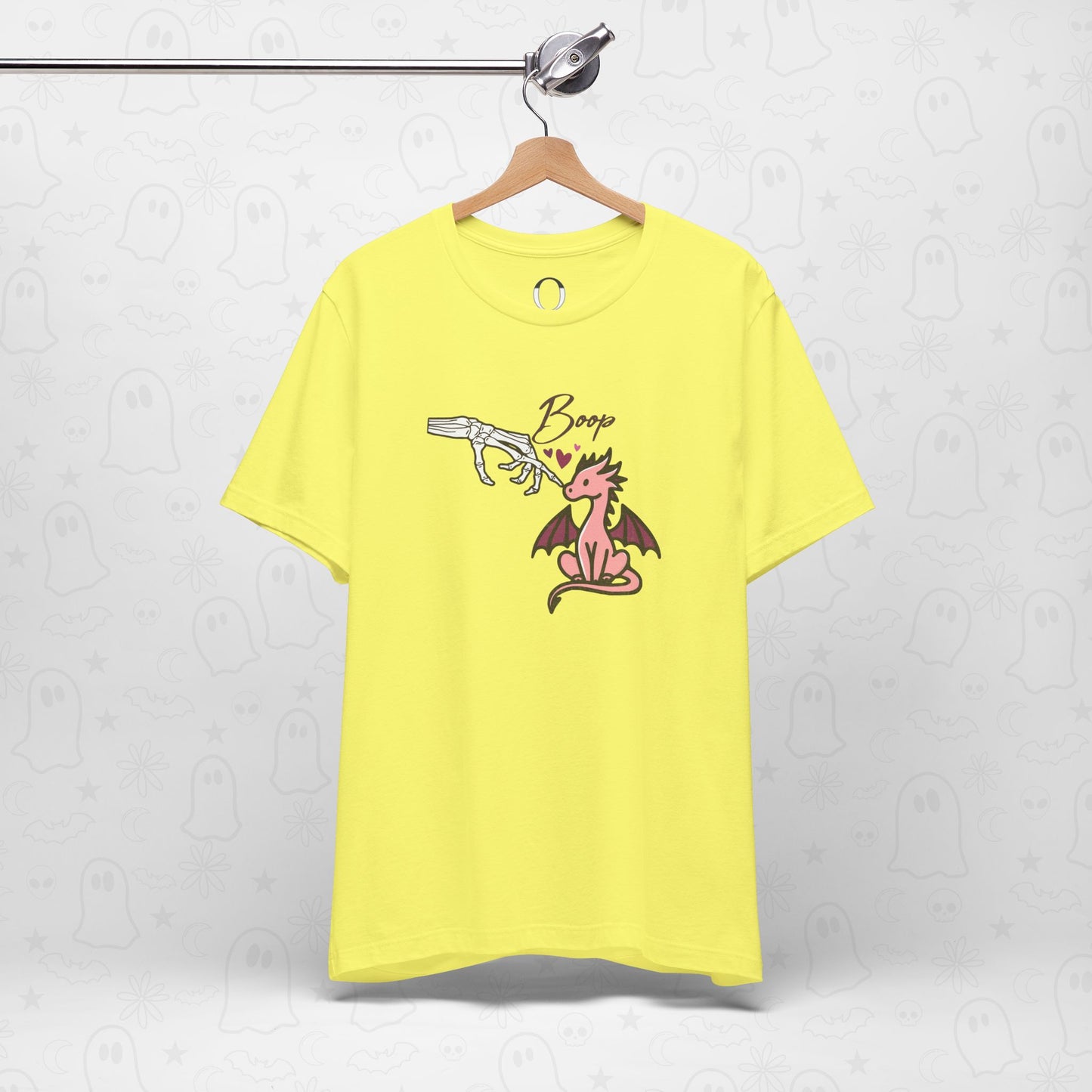 Skeleton Hand Boop Pink Dragon Tee