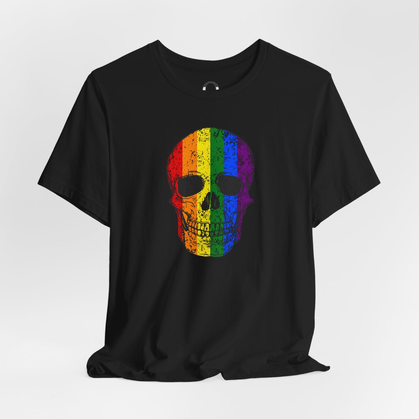 Distressed Rainbow Skull Tee